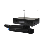 Eikon by Proel WM101DM V2 Coppia di Microfoni Palmari Wireless con Ricevitore UHF