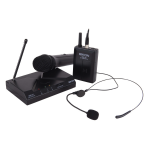 Eikon by Proel WM101KIT V2 Kit di Microfoni Wireless UHF con Archetto, Trasmettitore Palmare, Belt Pack e Ricevitore