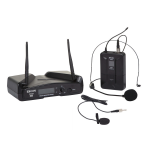 Eikon by Proel WM300H Kit di Microfoni Wireless Lavalier, ad Archetto con Trasmettitore Bodypack e Ricevitore