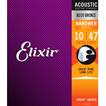 Elixir11002 Nanoweb 10-47 Acoustic Bronze