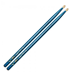 Vater 5B Blue Wrap Sparkle Nylon Tip Bacchette per Batteria