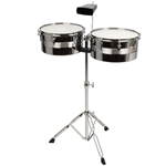 Timbales TS01  cm.36-33 con stand e campanaccio