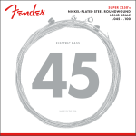 Fender 7250ML  .045-.100 Corde Bass Strings, Nickel Plated Steel, Long Scale