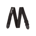 Fender® Logo Strap, Black/Gray Logo, 2" 0990662043