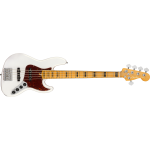 Fender American Ultra Jazz Bass® V Maple Fingerboard, Arctic Pearl 