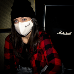 Marshall Face Mask White mascherina musicale