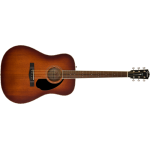 Fender PD-220E Dreadnought, All Mahogany, Ovangkol Fingerboard, Aged Cognac Burst 0970310337