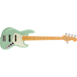 Fender American Professional II Jazz Bass® V Maple Fingerboard, Mystic Surf Green 0193992718