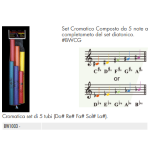 Boomwhacker BWCG  Set Cromatico 5 note BW1003 