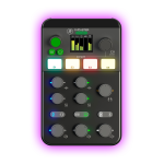 Mackie M-Caster Studio Black Mixer Digitale per lo Streaming e Dispositivi Mobili e Mac/PC Nero