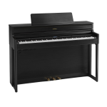 Roland HP704 CH Pianoforte Digitale 88 Tasti in Legno Charcoal Black con Mobile Nero Satinato