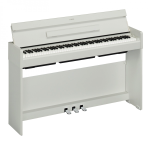 Yamaha YDP S35WH White Pianoforte Digitale 88 Tasti Pesati con Mobile Bianco Satinato