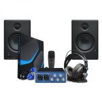 Presonus AudioBox 96 Studio Ultimate Kit per la Registrazione/Podcast con Interfaccia Audio Blu Microfono Monitor e Cuffie