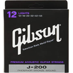 Gibson SAG-J200L Phosphor Bronze Acoustic Guitar Strings, LightSAG-J200L