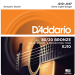 D'addario EJ10 Corde Chitarra  Acustica 10-47 Bronze