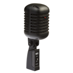 Eikon by Proel DM55V2BK Black Microfono Dinamico per Voce Vintage Style Nero Opaco