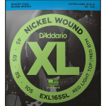 D'addario EXL165SSL Set Corde per Basso 45-105 Nickel Super Long Scale