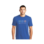 Zoom T-Shirt Blu Maglietta Blu con Logo Zoom