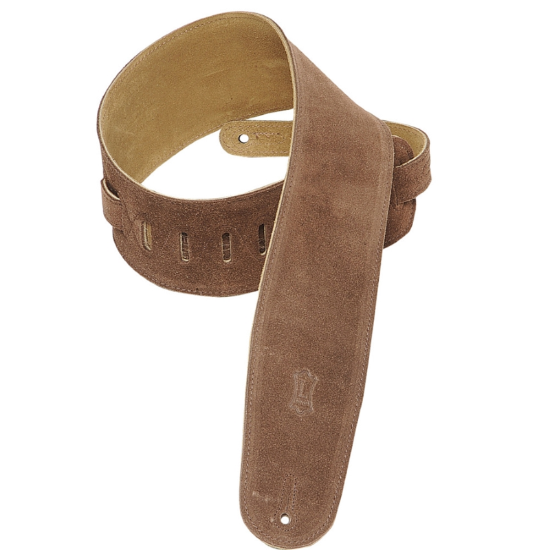 Levy's MS4-BRN Tracolla in pelle scamosciata Brown 3 1/2"