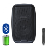 Gemini AS2108 TOGO Diffusore Amplificato Bluetooth 8" a Batteria con Radiomicrofono 500W