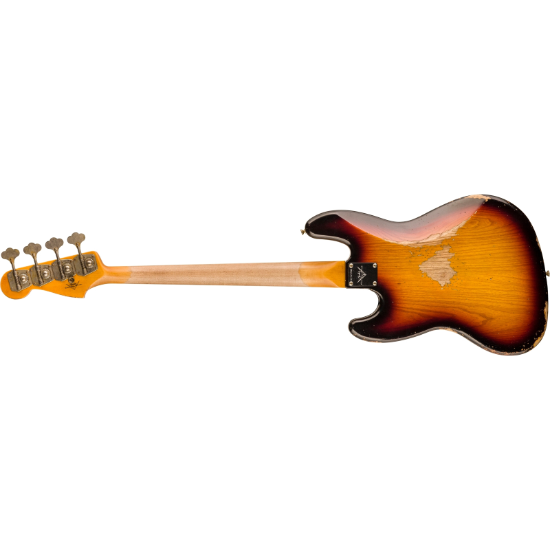 Fender Custom Shop 1961 Jazz Bass® Heavy Relic®, 3A Rosewood Fingerboard, 3-Color Sunburst