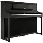 Roland LX6CH Charocoal Black Pianoforte Veritcale Digitale 88 Tasti Pesati Nero Satinato