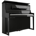 Roland LX9PE Polished Ebony Pianoforte Veritcale Digitale con Mobile Elegante 88 Tasti Nero Lucido