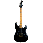 Jet Guitars JS400-BK-G HSS BLACK ROSTED MAPLE GOLD HARDWARE