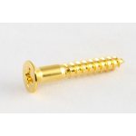 Allparts GS-0063-002 Pack of 5 Gold Bridge Mounting Screws