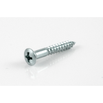 Allparts GS-3364-010 Pack of 5 Chrome 1-Inch Bridge Mounting Screws