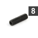 Allparts GS-0048-B03 Bulk Pack of 50 M3x10 Bass Bridge Height Screws