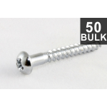 Allparts GS-0013-B10 Bulk Pack of 50 Chrome Tremolo Mounting Screws