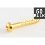 Allparts GS-0013-B02 Bulk Pack of 50 Gold Tremolo Mounting Screws