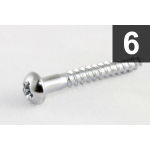 Allparts GS-3013-010 Pack of 6 Hardened Steel Tremolo Mounting Screws