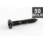 Allparts GS-0063-B03 Bulk Pack of 50 Black Bridge Mounting Screws