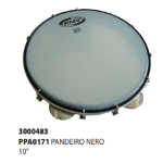 PANDEIRO 10" Tamburello Brasiliano PPA0171 nero