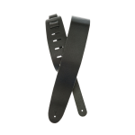 D'Addario Basic Classic Leather Guitar Strap, Black