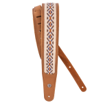 D'Addario Hybrid Leather Guitar Strap, Desert