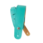 D'Addario Slim Garment Leather Guitar Strap, Teal