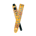 D'Addario Beatles Yellow Submarine 55th Anniversary Vinyl Guitar Strap, Primrose Prairie