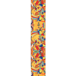 D'Addario Beatles Yellow Submarine 55th Anniversary Polyester Guitar Strap, Primrose Prairie