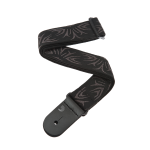 D'Addario Woven Guitar Strap, Black/Grey Tattoo