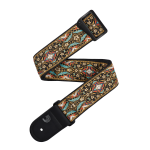 D'Addario Eco Persian Woven Guitar Strap, Black