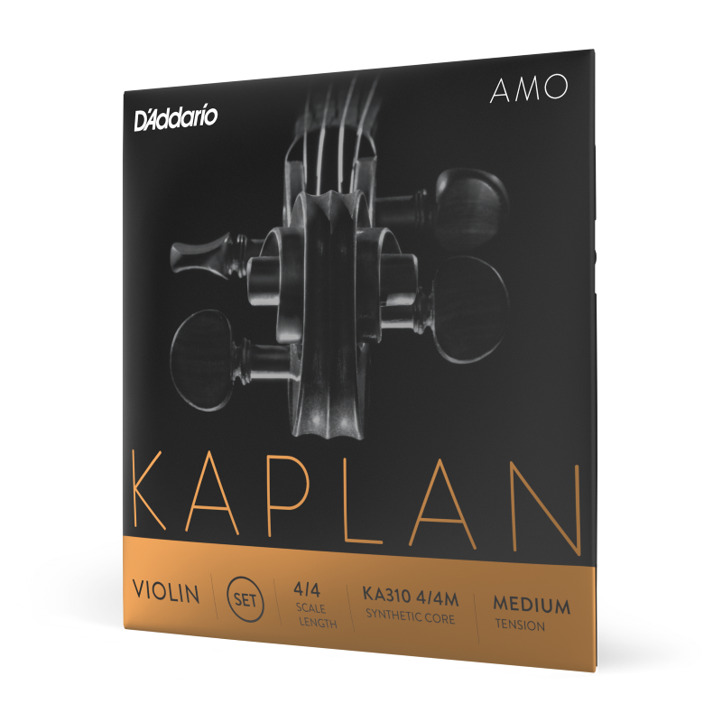 D'Addario Kaplan KA310 Amo Violin String Set, 4/4 Medium Tension