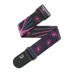 D'Addario Outrun Polyester Guitar Strap, Neon Stars