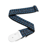 D'Addario Woven Guitar Strap, Hootenanny, Blue/Black