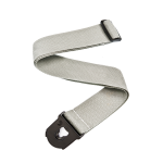 D'Addario Planet Lock Guitar Strap, Polypropylene, Silver