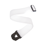 D'Addario Planet Lock Guitar Strap, Polypropylene, White