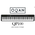 Pianoforte digitale OQAN QP100 88 note Tasti Pesati a Batteria!