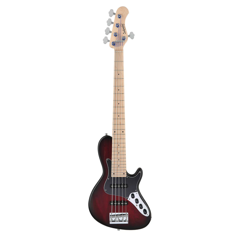 Sadowsky MetroLine JJ Bass 5 24 Single Cut Burgundy Satin METRO LINE 5 STRINGS J/J BASS 24 FRETS VINTAGE SINGLE CUT MODERN ASH/MAPLE